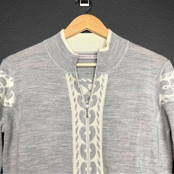 Obermeyer Wool Long Sleeve‎ Sweater Cardigan Jacket Size Medium Women - Picture 3 of 14